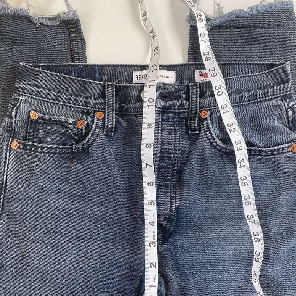 RE/DONE Originals High Waist Ankle Crop Jeans Size 26 - Picture 8 of 10